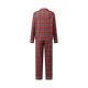 thumbnail image 4 of Pijamas navideños familiares a juego, camisetas a cuadros y pantalones con cintura elástica, pelele para bebé., 4 of 10