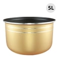 thumbnail image 1 of Mistaha 2L/3L/4L/5L Extra-Thick Aluminum Alloy Rice Cooker Liner Honeycomb Non-stick Pot Replacement Accessories Kitchen Food, 1 of 8