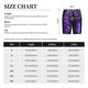 thumbnail image 3 of Balery Purple Plant White Tiger Pantalones cortos de pijama de punto de algodón para hombre con cinturilla y bolsillos-3X-Large, 3 of 6