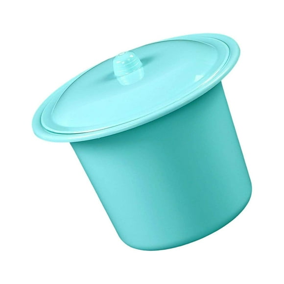 Qualitchoice Portable Crachtoon PP Plastique Léger Durable pour les Personnes Âgées Ménage Chambre Femmes Hommes Bleu