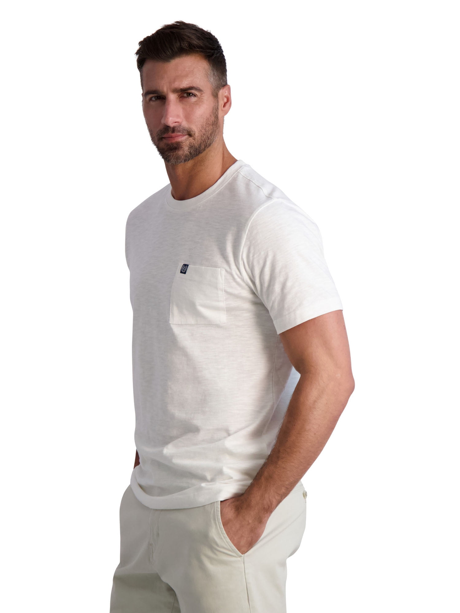 Chaps Men's Short Sleeve Slub Pocket Tee, Sizes XS-4XB