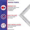 thumbnail image 6 of Whole Parts Refrigerator French Door Seal Gasket Assembly, Gray Color, Part# DA97-12522J - Replacement & Compatible with Some Samsung Refrigerators, 6 of 8