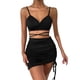 thumbnail image 2 of ICHUANYI Clearance Women's Sexy Solid Color Hollow Out Tight Fitting Camisole Party Club Dress(Black, L) Ichuanyi Ichuanyi, 2 of 4