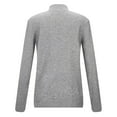 thumbnail image 5 of RMGVDSD Sweaters For Women Long Sleeve Pullover Elegant Solid Color Autumn Winter Warm Sweater Comfort Pullover Sweater Tops /Grey, 5 of 6