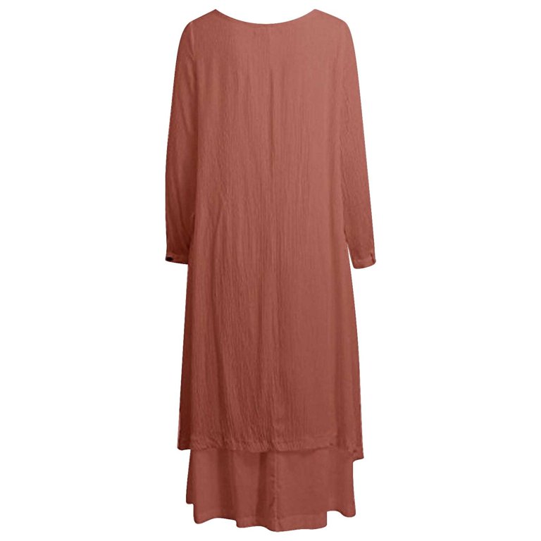 chinese dress ladies Serene Dress - Linen Maxi Dress