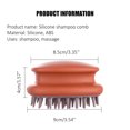 thumbnail image 2 of Cepillo De Pelo De Silicona Masajeador De Cuero Cabelludo Cepillo De Pelo De Mujer Masajeador De Cabeza Antienredos Advancent CE003147-02, 2 of 5