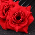 thumbnail image 4 of EeaseCA 1 Pce Peigne Rose Simulant une Fleur Peigne d'Insertion pour Cheveux Couvre-Chef pour Femmes Filles (Rouge), 4 of 7