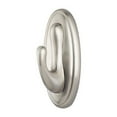 thumbnail image 2 of 3M Command Traditional Hook Large Decorative 17053 No Damage 1 Hook 2 Strips Brushed Nickel, 4-Pack, 2 of 10