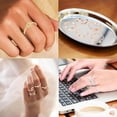 thumbnail image 3 of tredstone 6 Pcs Open Rings Set for Women Stackable Rings Adjustable Opening Rings Birthday Gift, 3 of 8