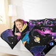 thumbnail image 4 of Castle Fairy Kawaii Magical Dragon 2Pcs Bedding Comforter Set Preppy Boys Girls,Galaxy Universe Twin Comforter Sets,Starry Sky Breathable Bedding Set,Super Cozy Room Decor, 4 of 8