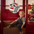 thumbnail image 4 of Cartel De Papá Noel Para La Puerta Cartel De Feliz Navidad Para La Puerta Principal Decoración Para El Porche De La Casa De Campo Decoración Navideña Para La Puerta De Bienvenida Decoración Navideña, 4 of 6