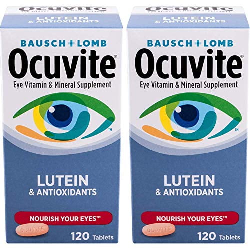 Bausch + Lomb Ocuvite Vitamin & Mineral Supplement Tablets with Lutein