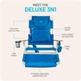 thumbnail image 6 of Ostrich The Deluxe 3N1 Lightweight Outdoor Beach Lounge Chair with Footrest, Blue, 6 of 10