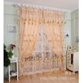 thumbnail image 3 of Yesfashion Romantic Tulips Window Voile Curtain Creative Floral Translucent Tulle Door Drape - 3 Colors for Choice, 3 of 9