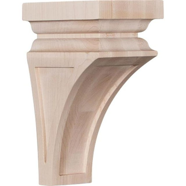 Ekena Millwork CORW04X04X08NECH 4 x 4.75 x 8 in. Small Nevio Wood Corbel, Cherry