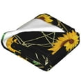 thumbnail image 4 of Bingfone Sunflowers3 Print Flannel Fleece Blanket Throw Blanket For Bed,Sofa,Couch,Travel,Camping(80"X60"), 4 of 9