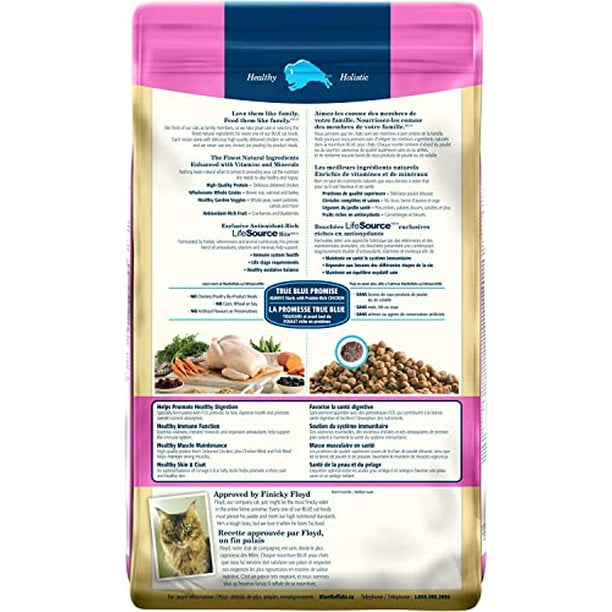 Blue Buffalo Sensitive Stomach Natural Adult Dry Cat Food Chicken And Brown Rice 6.8kg bag Walmart