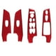 thumbnail image 3 of 4Pcs for 2006-2011 Red Carbon Fiber Window Switch Cover Trim, 3 of 5