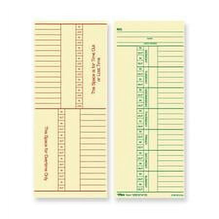 TOPS Named Days/Overtime Time Cards - 3.37 TOPS Named Days/Overtime Time Cards - 3.37