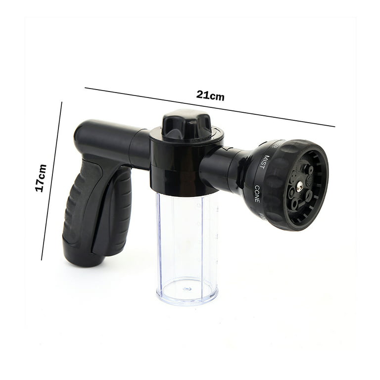 High Pressure Sprinkler Portable Hose Nozzle Foam Gun Multifunctional  Adjustable Soap Dispenser Bottle Automobiles Cleaning Tool 