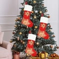 thumbnail image 4 of Sacs Cadeaux de Noël Décorations de Noël Bas de Noël Sacs Cadeaux Estampage à Chaud Bas de Bonbons de Noël Sacs de Noël pour Cadeaux, Bas de Bonbons de Noël, 4 of 6