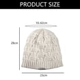 thumbnail image 2 of Gorros de invierno para mujer con forro grueso y cálido, gorro para mujer para clima frío, 2 of 6