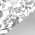 thumbnail image 3 of DriftAway Julia Watercolor Blooming Flower Floral Lined Thermal Insulated Energy Saving Window Curtain Pair Valance 2 Layers Rod Pocket 52 Inch by 18 Inch Plus 2 Inch Header Gray, 3 of 4