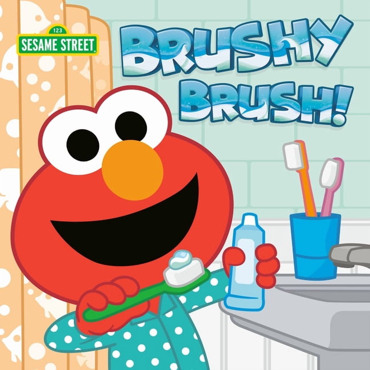 Brushy Brush! (Sesame Street), (Board Book)