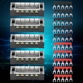 thumbnail image 3 of 5pcs Dual Row 5 Positions 600V 15A Screw Terminal Block+10 Pre-insulated Terminal Barrier Strip, 3 of 3