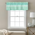 thumbnail image 3 of Teal Green Boho Kitchen Curtain Valances for Windows Farmhouse Short Curtains, Vintage Ethnic Tribe Abstract Art Rod Pocket Valance Curtain for Bedroom Cafe Living Room 54"x18", 3 of 8