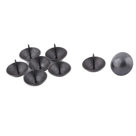 

Home Furniture Metal Upholstery Thumb Tack Nail Pushpin Black 30 x 25mm 8pcs