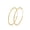 Gold-40mm, variant on VEEDOFA Silver Plated Hoop Earrings for Women, Lightweight Hypoallergenic, 30-70mm