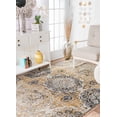 thumbnail image 3 of nuLOOM Lita Faded Damask Rug, 4` X 6`, Gold, 3 of 3
