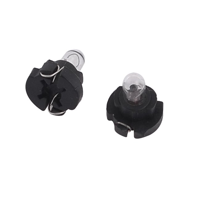Unique Bargains 2 Pcs T3 Car Motorbike Interior Lens Dashboard Mini Light Bulb Yellow