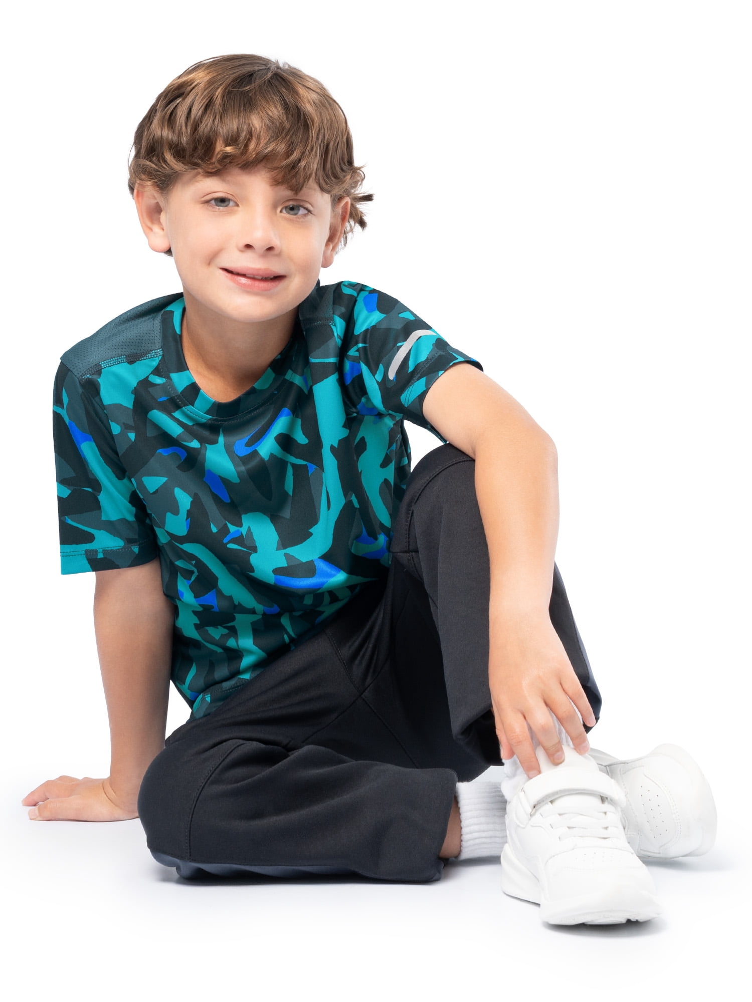 Athletic Works Boy's Active Short Sleeve T-shirt 2-Pack, Sizes 4/5-18