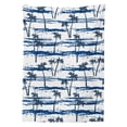 thumbnail image 3 of Ambesonne Tropical Tablecloth Rectangular Table Cover, Romantic Sea and Palm, 60"x84", Navy Blue, 3 of 4