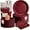 Burgundy, variant on Burgundy Plates and Napkins Party Supplies, Include 9’’Disposable Burgundy Paper Plate, 7’’Dessert Plates and Cups and Napkins Forks Set for Birthday, Anniversaries, Wedding, Serves 25