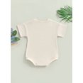 thumbnail image 4 of Wassery 4th of July Infant Baby Girls Boys Romper Independence Day Clothes Bus Letters Print Short Sleeve Round Neck Bodysuits Summer Infant Bodysuits 0-24M My First Independence 's Day, 4 of 9