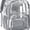 Battleship Grey 17", variant on Clear Backpack for School - 17 inch Large Heavy Duty Bookbag, Reinforced See Through PVC Transparent Backpack
