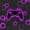 Purple, variant on Homewish Green Glowing Hexagon Kitchen Curtains,Neon Gaming Controller Black Out Curtains Pack of 2 (42x63 Each)