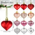 thumbnail image 3 of 24Pcs Valentine's Day Decorations Red Heart Ornaments 3 Styles Heart Shaped Baubles for Valentines Decorations Wedding Anniversary Party Supplies Home Decor,B, 3 of 9