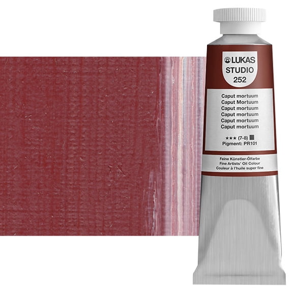 LUKAS Studio Professional Oil Color Paint High Pigment Professional Paint - 37 ml Tube - Caput Mortuum