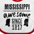 thumbnail image 4 of Inktastic Mississippi Awesome Since 1836 Boys or Girls Baby Bib, 4 of 4