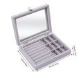 thumbnail image 3 of Earring Jewelry Storage Case Two-in-one Jewelry Jewelry Storage Ring Display Box, 3 of 3