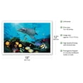 thumbnail image 2 of Shimmer Bay Shallows - Hawaiian Dolphin & Tropical Fish - From an Original Color Painting by Scott Westmoreland - Master Art Print (Unframed) 12in x 18in, 2 of 4