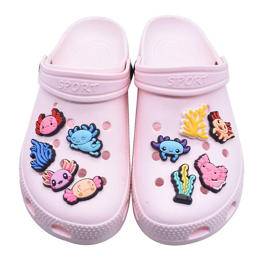 28pcs Animal Axolotl Croc Charms For Boys Girls Pink Cartoon Croc Charms Accessories Croc Pins Shoe Decoration Walmart