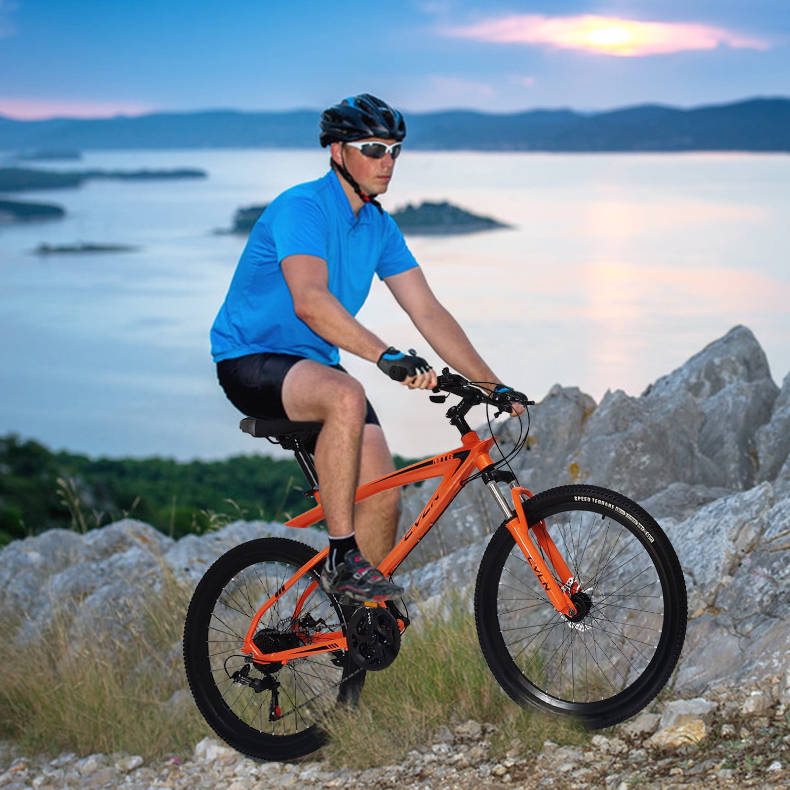 Details about   Aluminum Trekking Mountain Bike 26in wheels Stone Mountain 21-Speed ​​Bicycle 