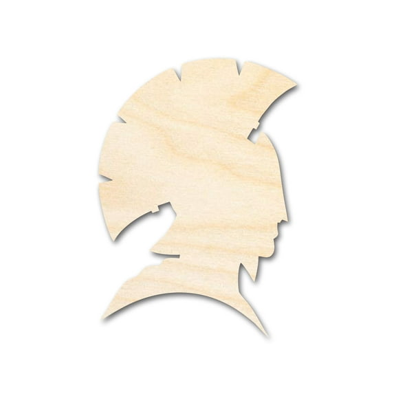 Unfinished Wood Warrior Mascot Shape 5" / 1/8"