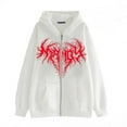 thumbnail image 1 of Dark Zip-up Sweatshirt Heart-shaped Tree Roots Hoodie Boned Hoodie High Street Hipster Sweatshirt Jacket, 1 of 2