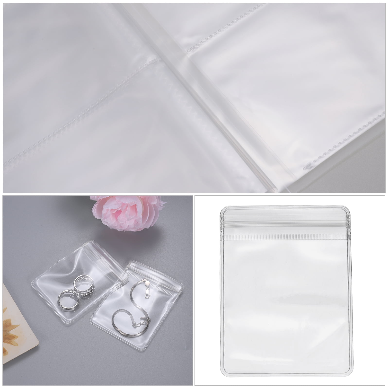 Unique Bargains Earring Organizer  Jewelry Storage Case with Pocket for Holder with Buckle